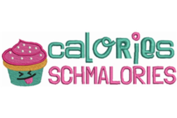 Calories Schmalories: A Fun Food Embroidery Design for Real Projects