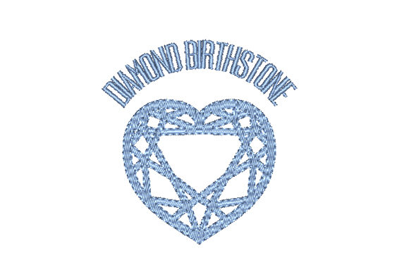 Diamond Birthstone Faceted Heart: An Embroidery Designer's Review