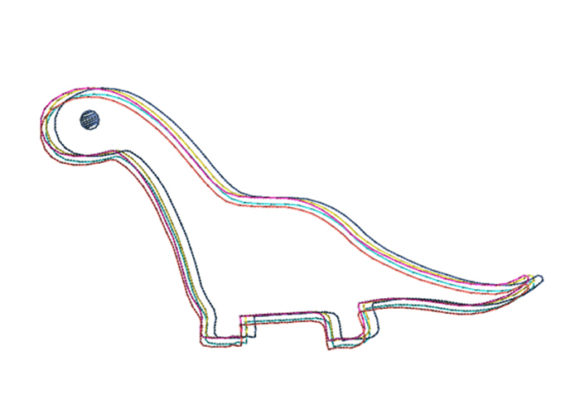 Dino Scribble Stitch Review for Personalized Gift Embroideries