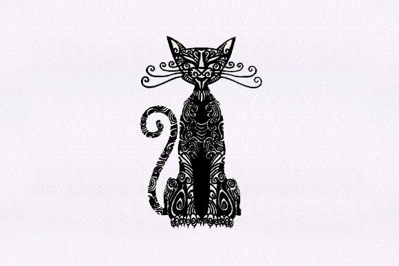 Egyptian Cat: A Zentangle Embroidery Design Review