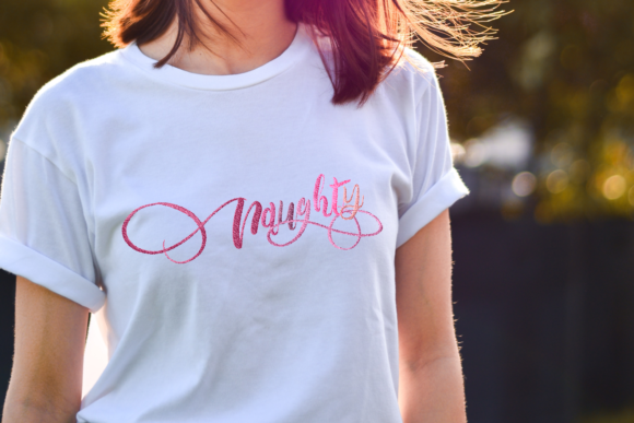 Naughty Lettering Embroidery for Holiday Products