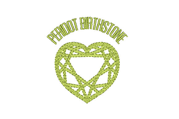 Peridot Birthstone Faceted Heart: A Craft Fair Review