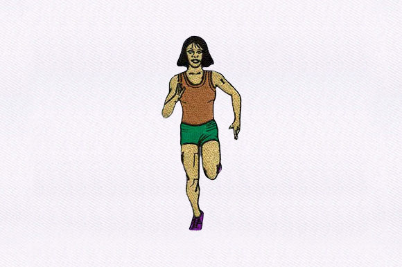 Running Woman: A Seller’s Take on a Sporty Embroidery Design