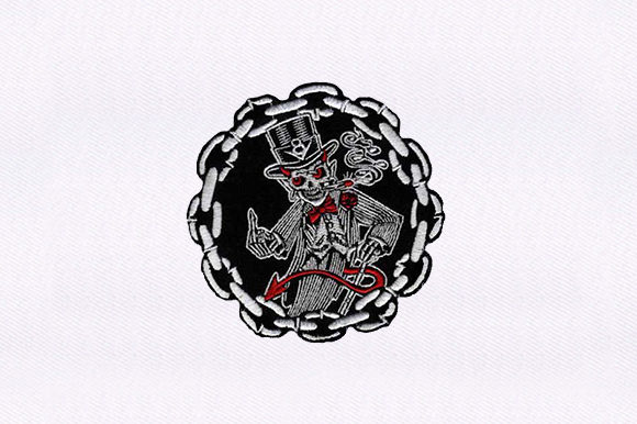 Suiting Devil: A Devilish Embroidery Design for Craft Fair Sellers