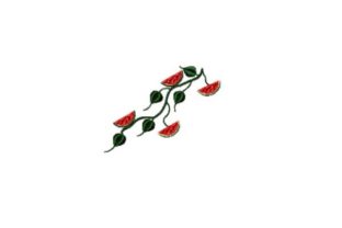 Watermelon Vine: A Playful Embroidery Design for Heartfelt Handmade Gifts